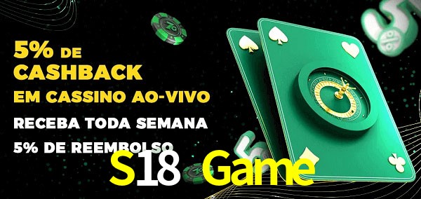 Promoções do cassino ao Vivo S18 Game